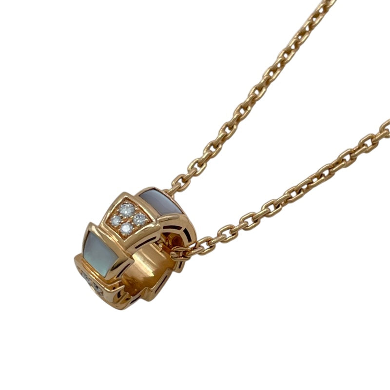 ブルガリ BVLGARI セルペンティ ヴァイパー ネックレス ピンクゴールド
