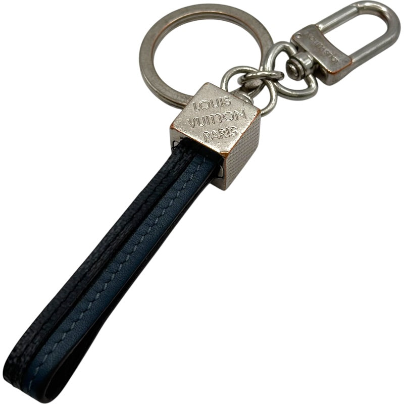 ルイ・ヴィトン LOUIS VUITTON チャーム M62707 シルバー/ネイビー PVC