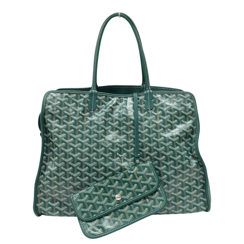 ゴヤール GOYARD アーディPM トートバッグ グリーン シルバー金具