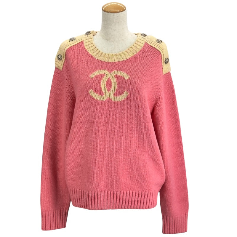 シャネル CHANEL ココマークカシミヤニットセーター P73911 ピンク