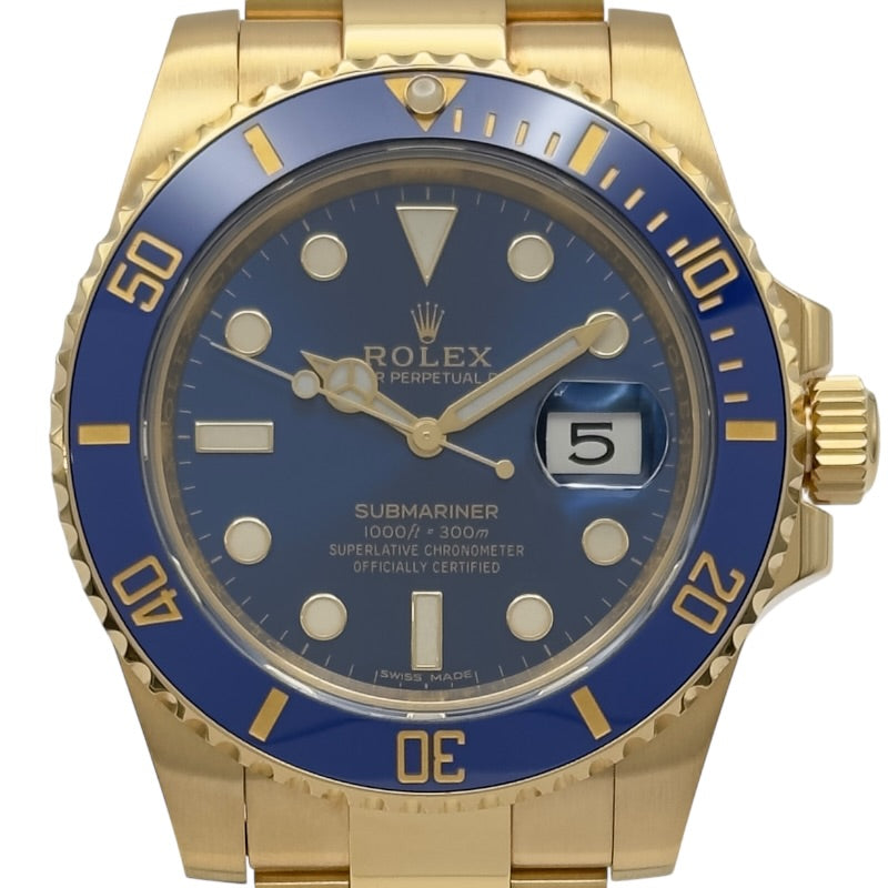 ロレックス ROLEX サブマリーナ 116618LB ブルー ゴールド メンズ