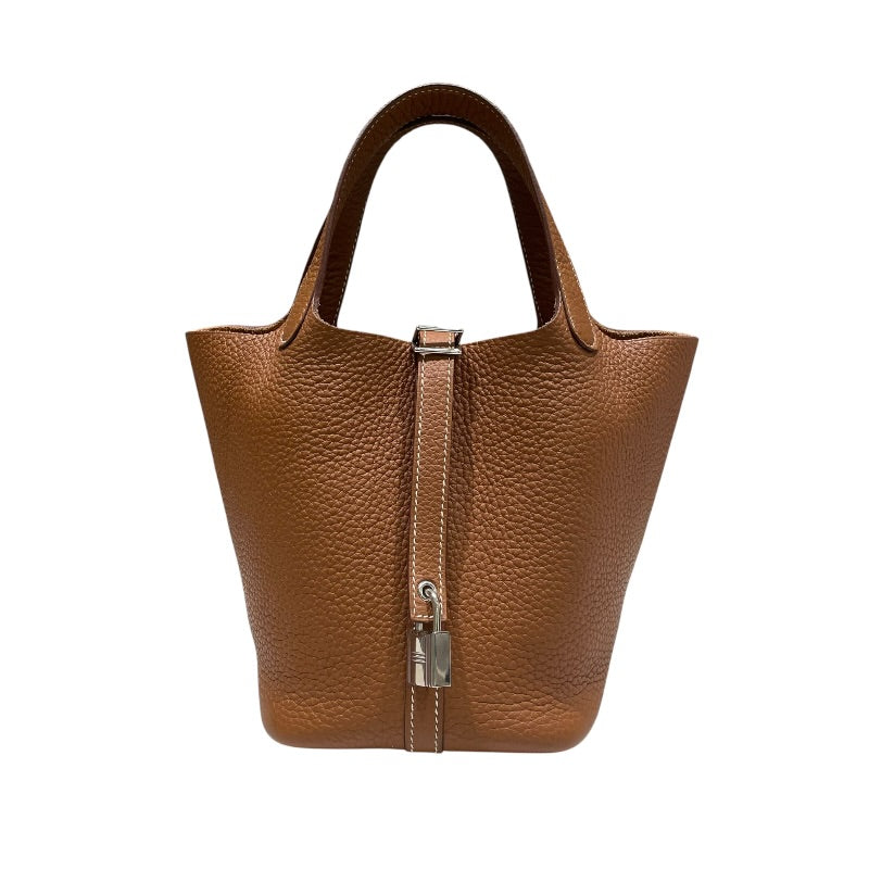 エルメス HERMES ピコタンロックPM U刻 ゴールド シルバー金具 