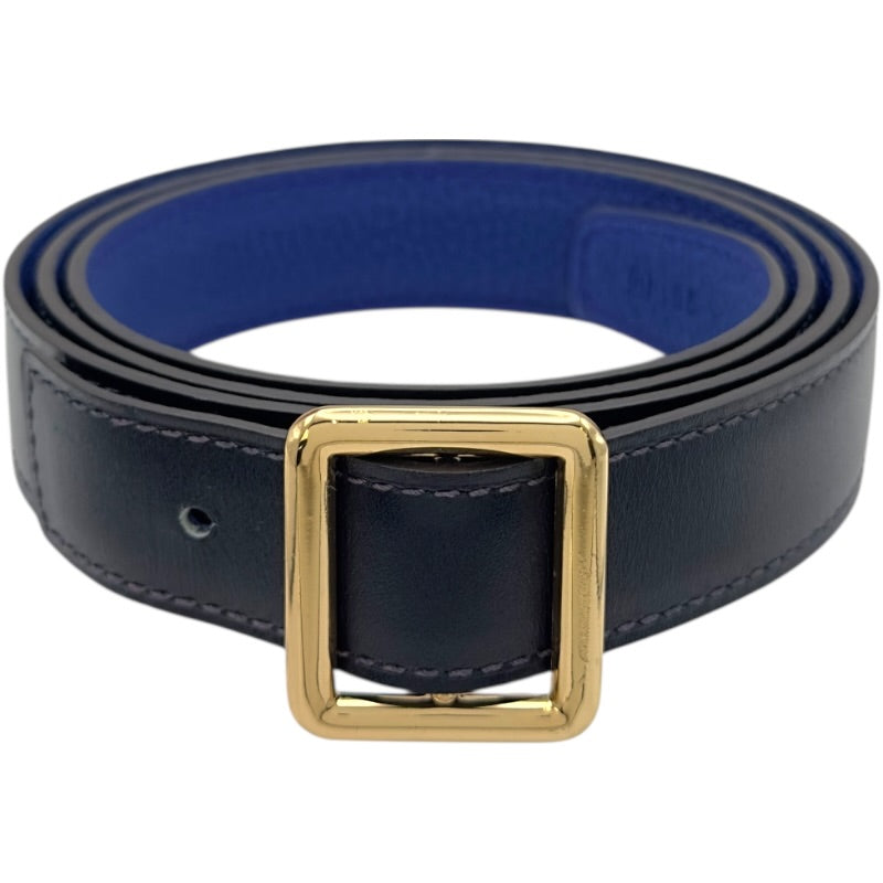 エルメス HERMES ベルト 95cm □R刻 ブルーインディゴ /ブルー