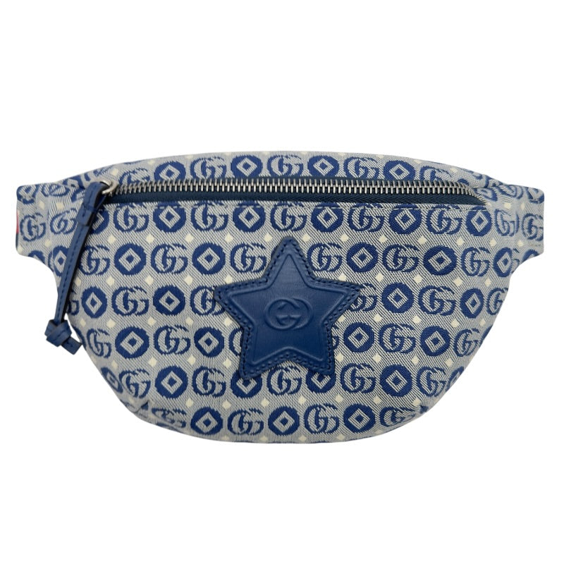 グッチ GUCCI チルドレンスターロゴ ウエストポーチ 502095 ブルー