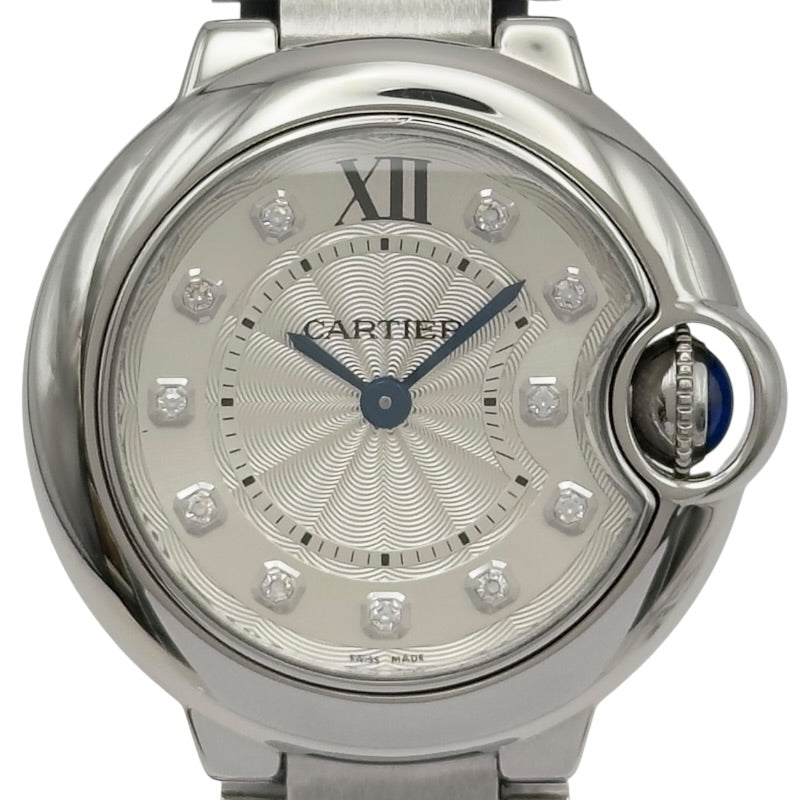 カルティエ CARTIER WE902073 カルティエ Cartier バロンブルー 28mm WE902073 シルバー ステンレス