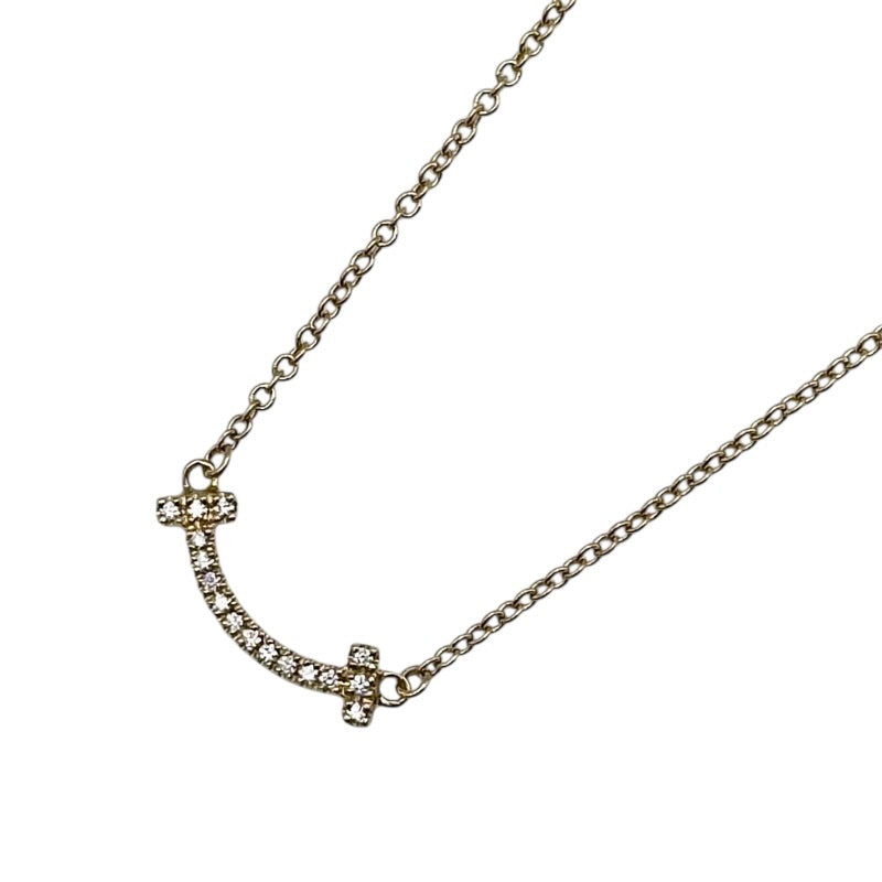 ティファニー TIFFANY＆CO Tスマイルダイヤネックレスミニ ゴールド