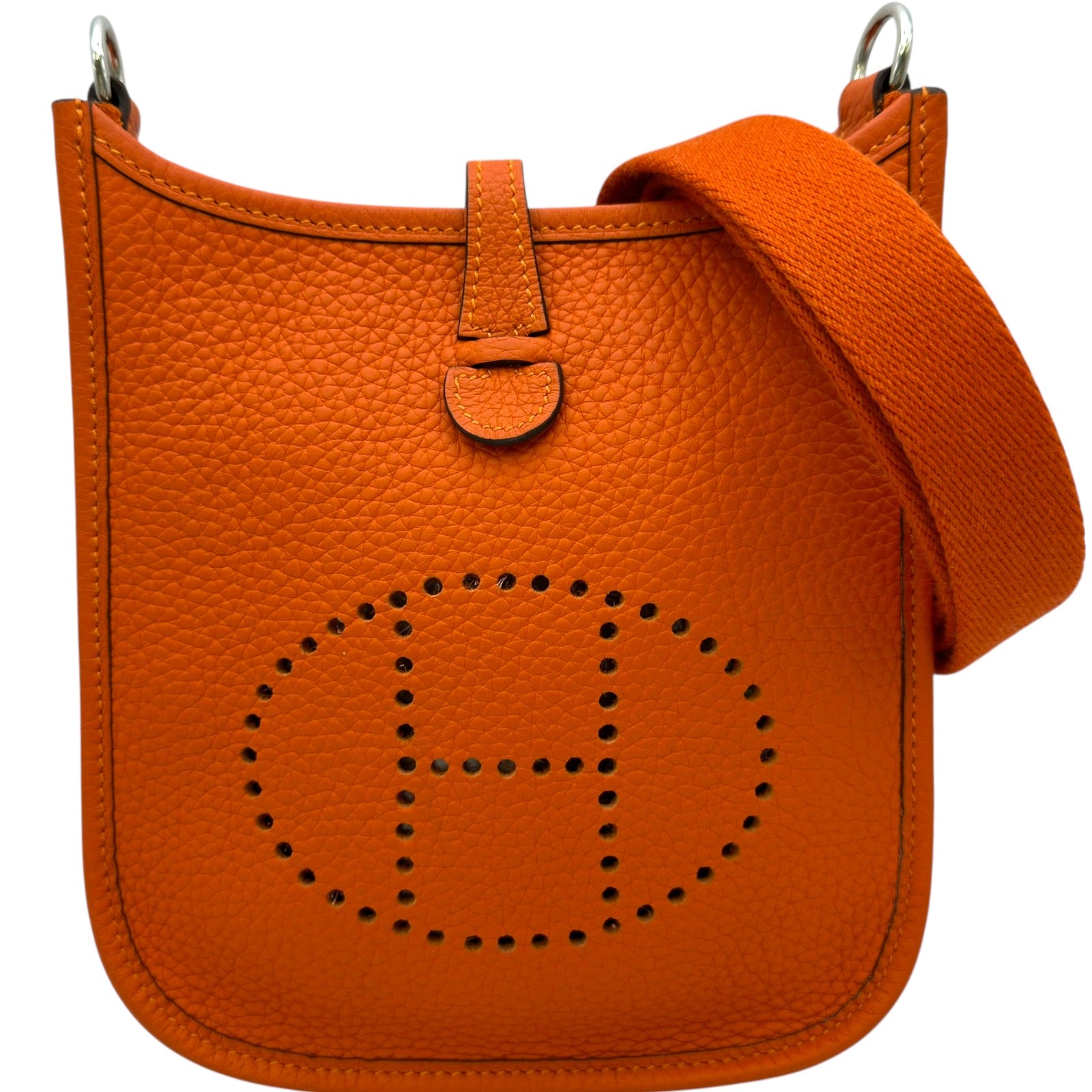 エルメス HERMES エブリンTPM Y刻 オレンジポピー シルバー金具 