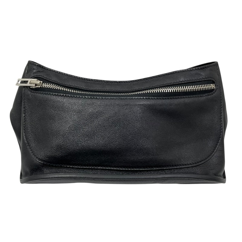 エルメス HERMES チキータ90 □O刻印 ブラック/シルバー金具 エバー