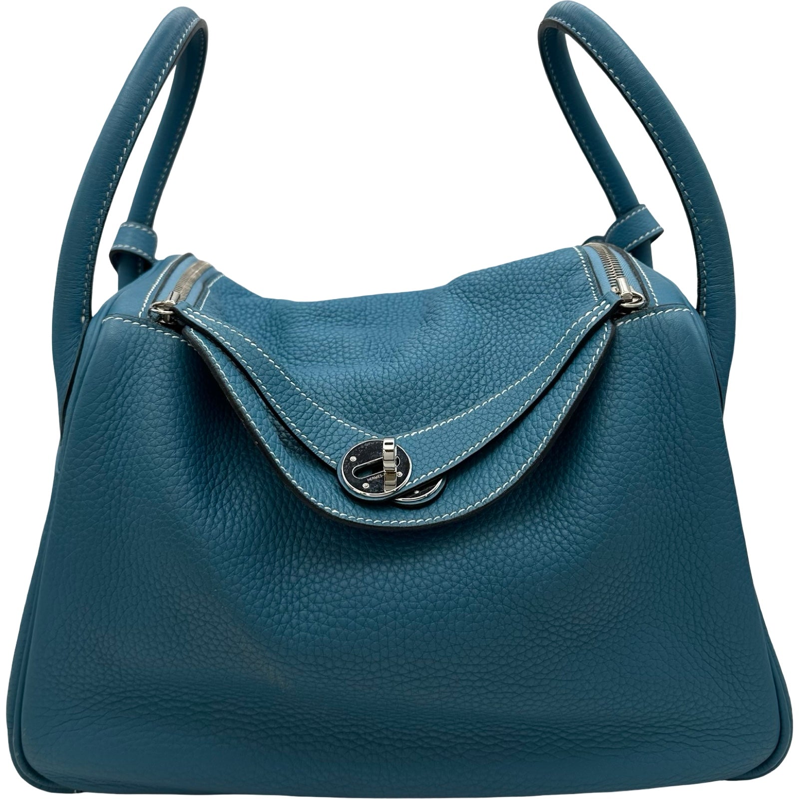 エルメス HERMES リンディ30 □J刻 ブルージーン シルバー金具 トリヨン レディース ショルダーバッグ エルメス HERMES リンディ30 □J刻 ブルージーン シルバー金具