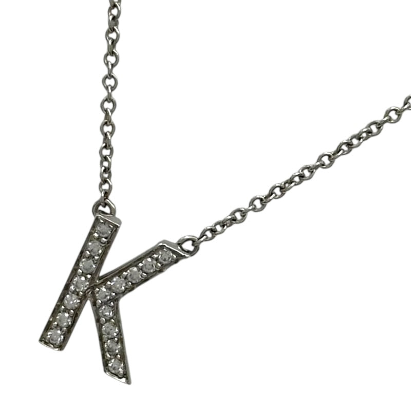 ティファニー TIFFANY＆CO レターイニシャルネックレス プラチナ Pt950