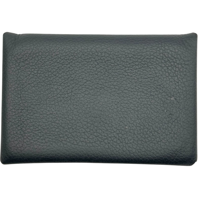 エルメス HERMES カルヴィ W刻 ブラック シルバー金具 エプソン メンズ 名刺入れ エルメス カルヴィ デュオ ノワール エプソン シルバー金具 W刻印
