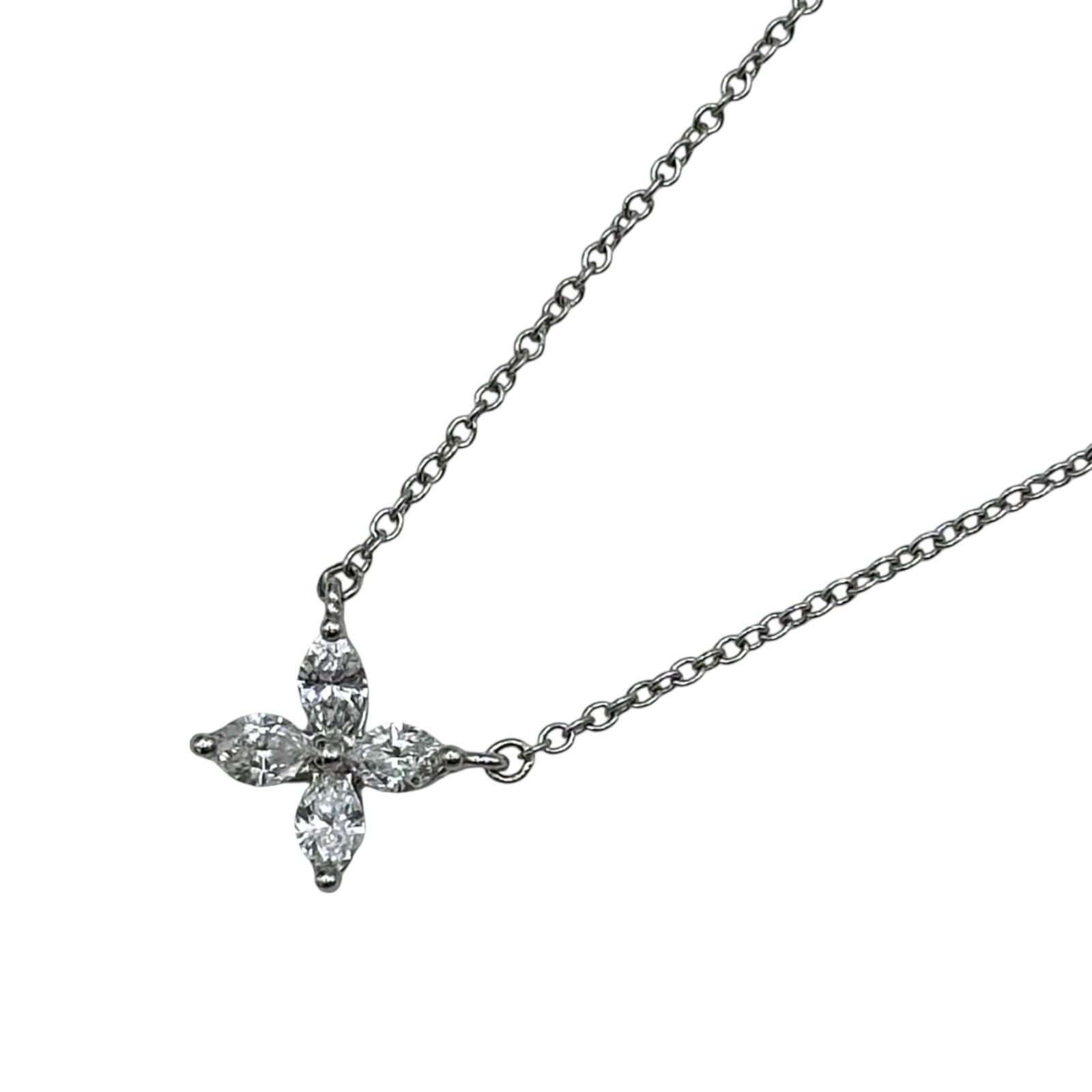 TIFFANY&Co. プラチナ チェーンのみ PT950 46cm ティファニー TIFFANY＆CO ヴィクトリアダイヤネックレス プラチナ
