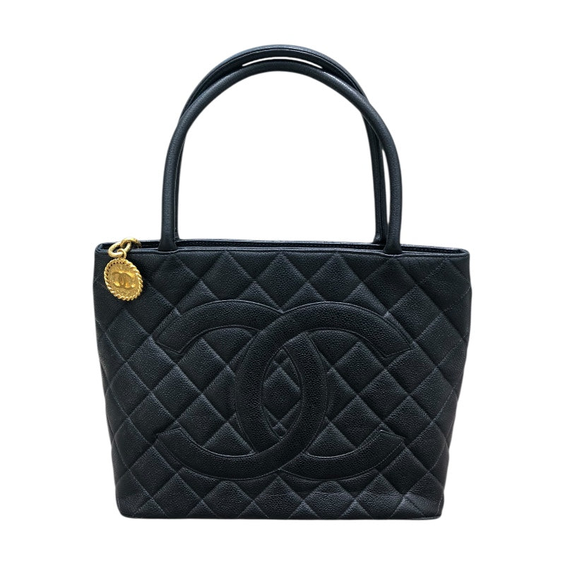 シャネル CHANEL 復刻トート A01804 4番台 ブラック ゴールド金具 