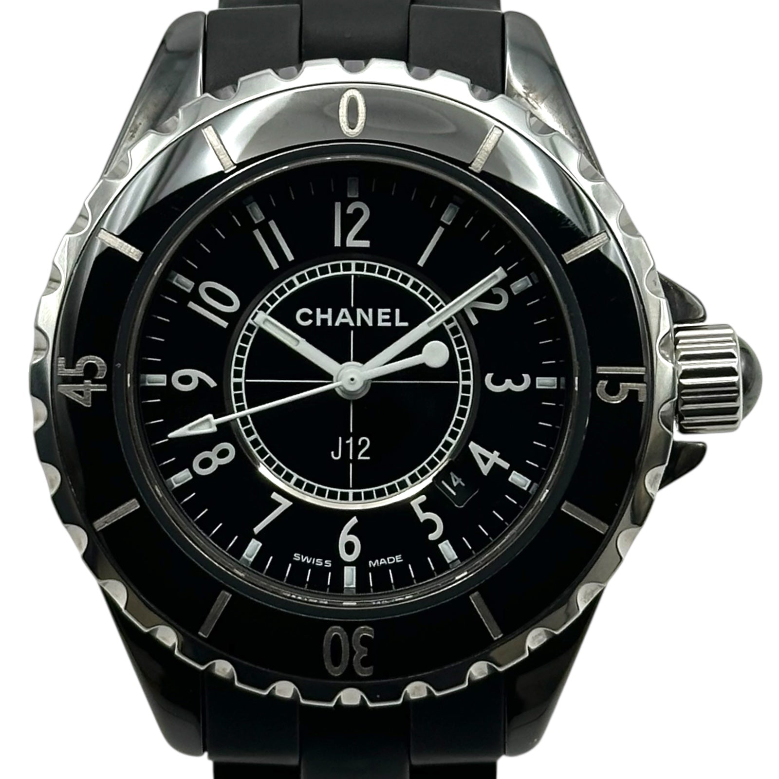 CHANEL シャネル H0681 J12 33mm 腕時計 セラミック ラバー レディース [中古] シャネル CHANEL J12 33mm H0681 ブラック セラミック/ステンレス