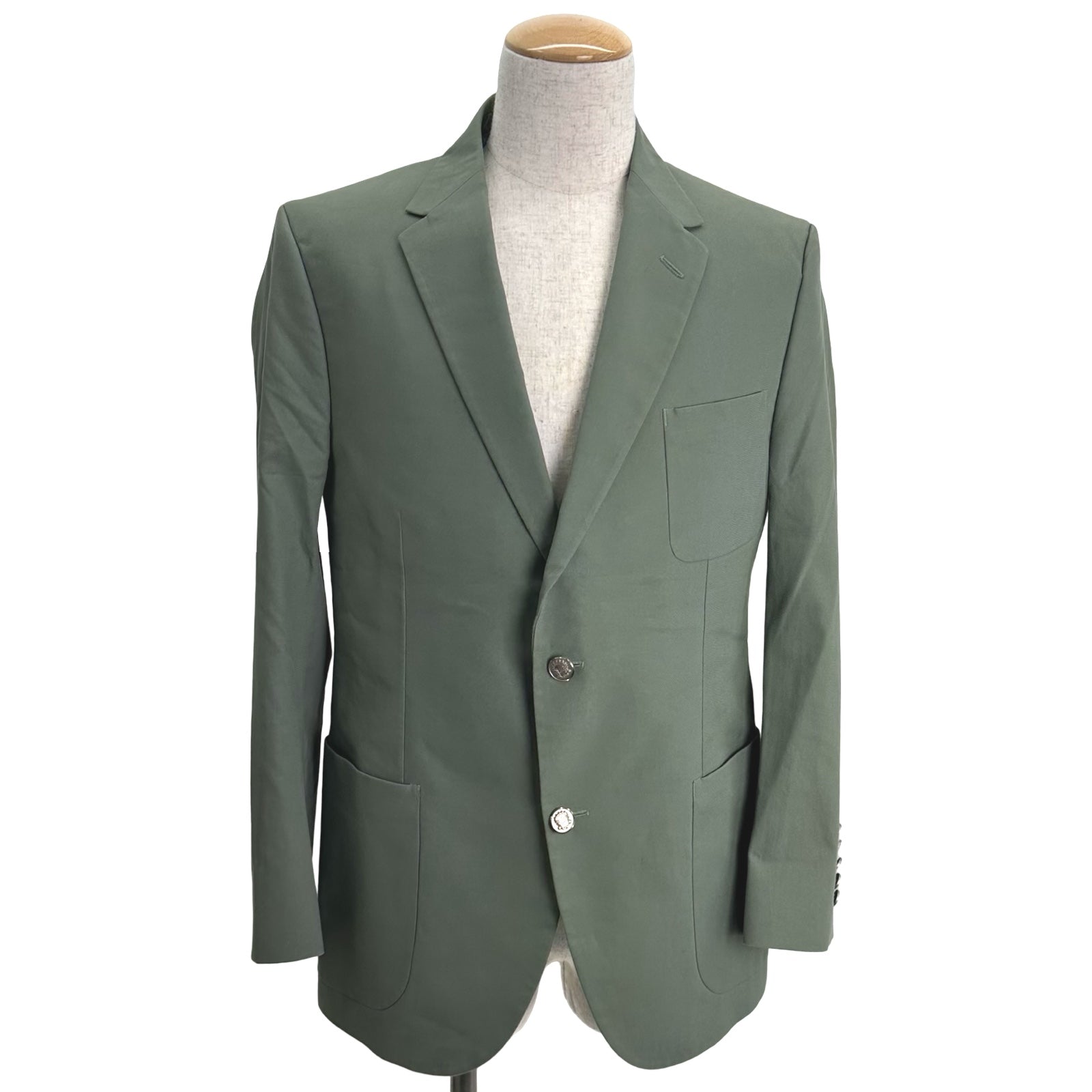 グッチ GUCCI GGロゴボタンテーラードジャケット 572U13 カーキ グッチ GUCCI GGロゴボタンテーラードジャケット 572U13 カーキ