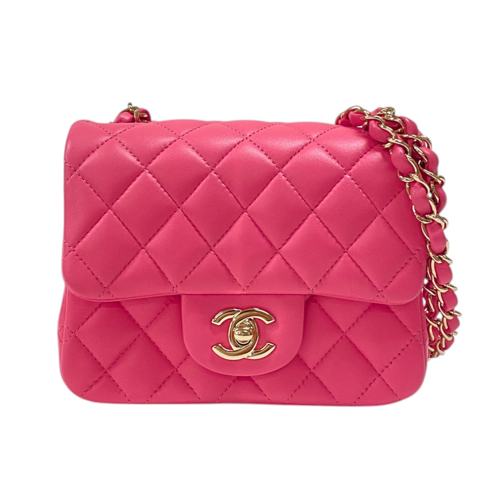 シャネル CHANEL ミニマトラッセ18 A35200 ピンク ゴールド金具 ラムスキン レディース ショルダーバッグ シャネル CHANEL ミニマトラッセ18 A35200 ピンク ゴールド金具