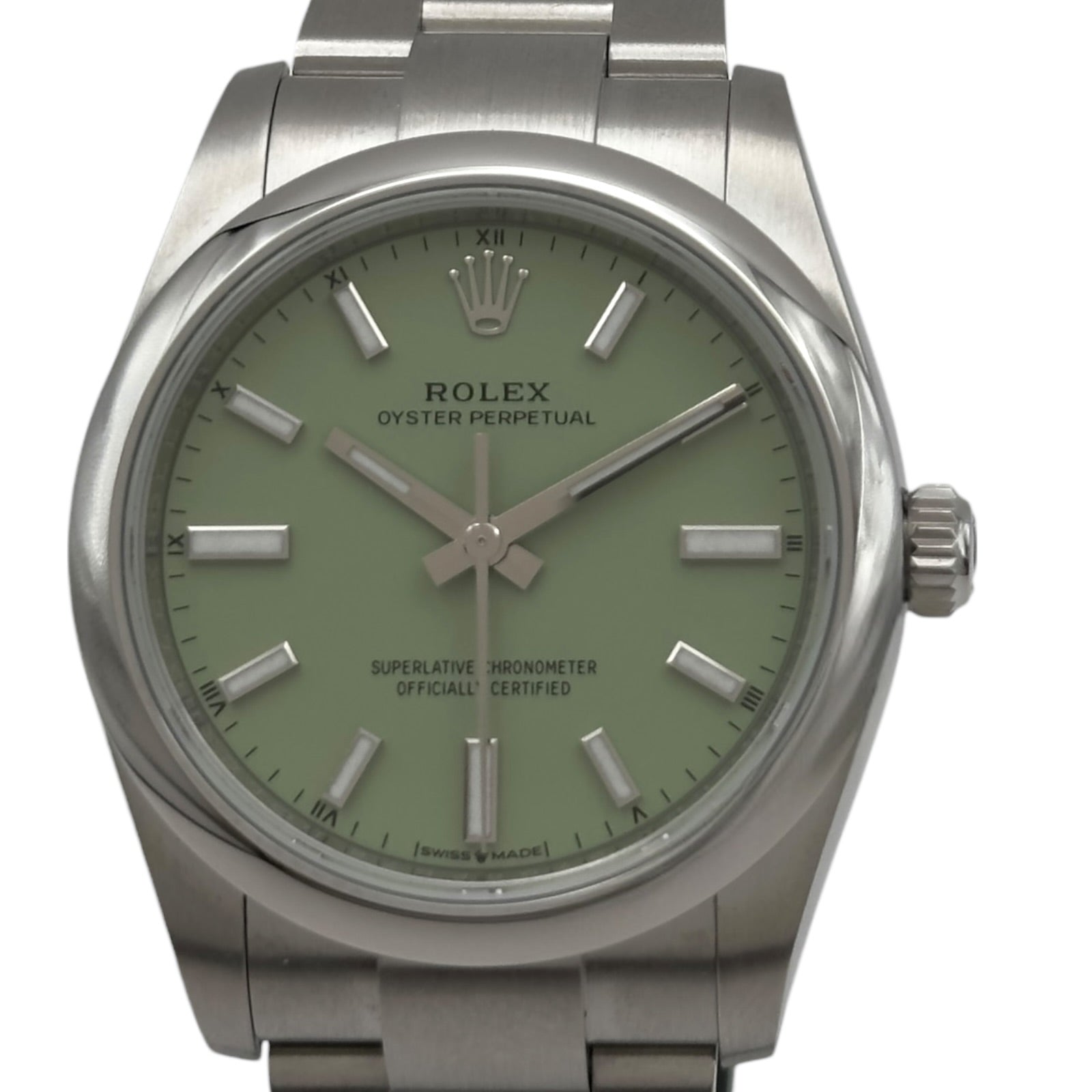 ロレックス ROLEX オイスター パーペチュアル 34 124200 ピスタチオ