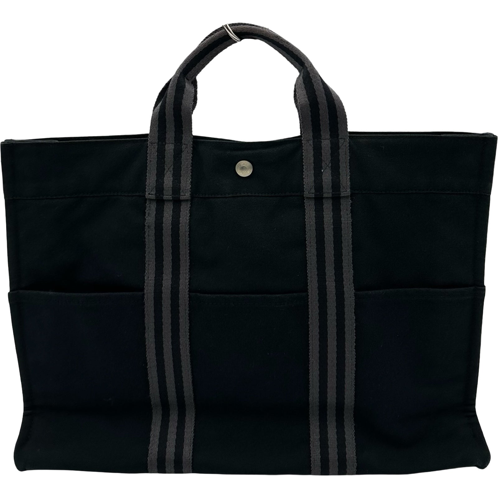 エルメス HERMES フールトゥMM ブラック トワル ユニセックス トート 