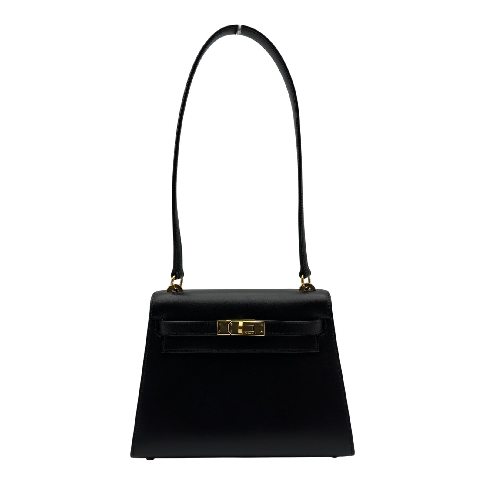 エルメス HERMES ミニケリー20 □C刻 ブラック ゴールド金具 ボックス