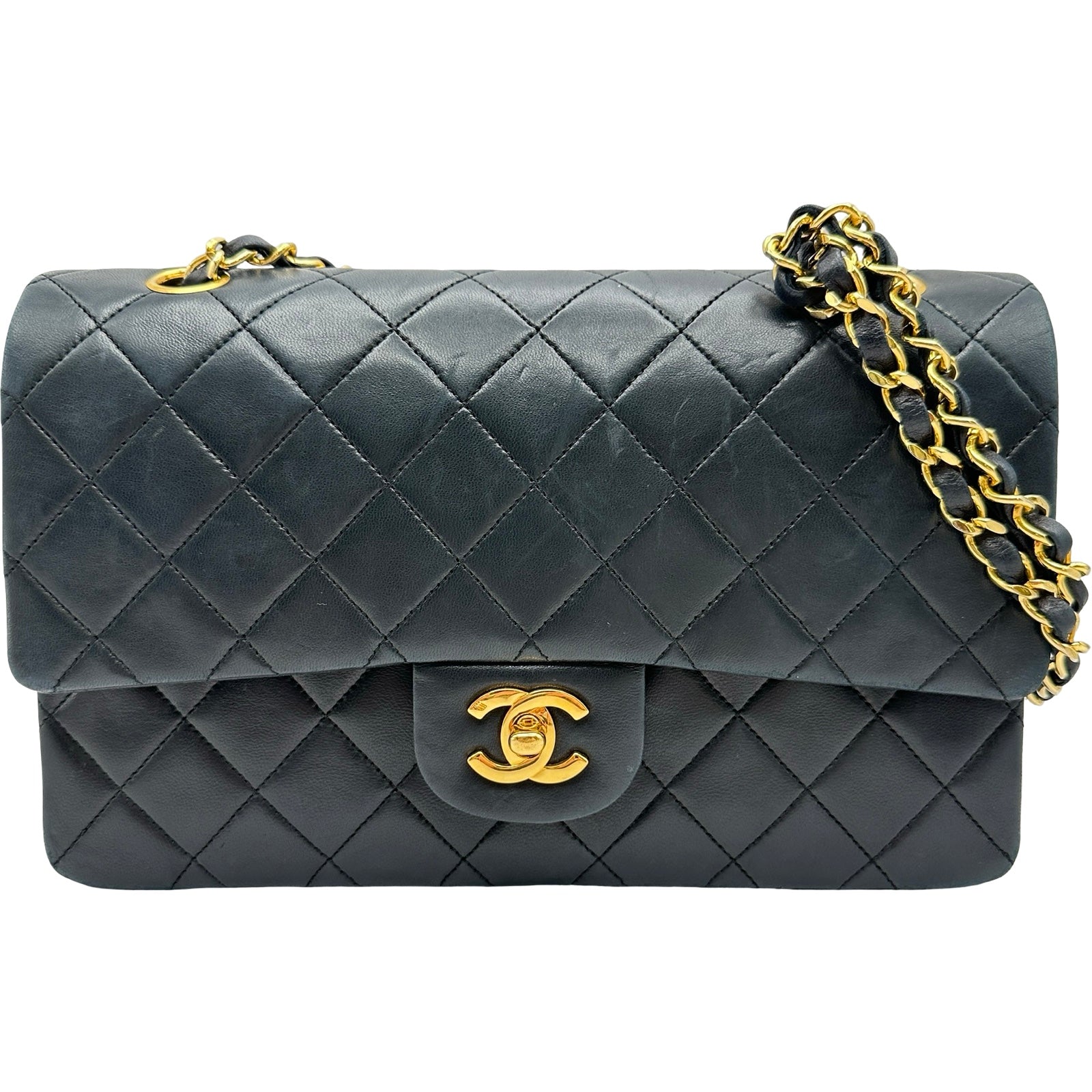 シャネル CHANEL マトラッセ25 A01112 6番台 ブラック ゴールド金具 