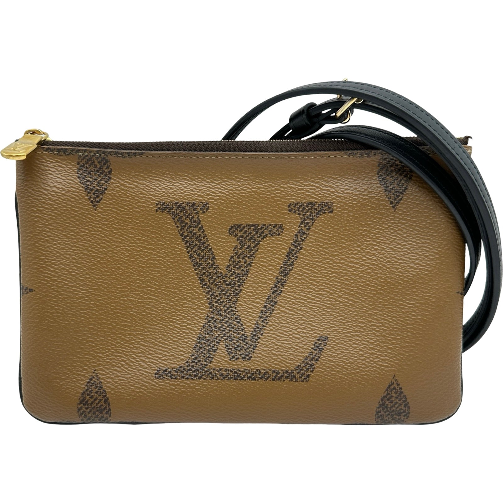 Louis Vuitton ジャイアントポシェットドゥーブルジップ美品 ルイ・ヴィトン LOUIS VUITTON ポシェット・ドゥーブル ジップ M69203