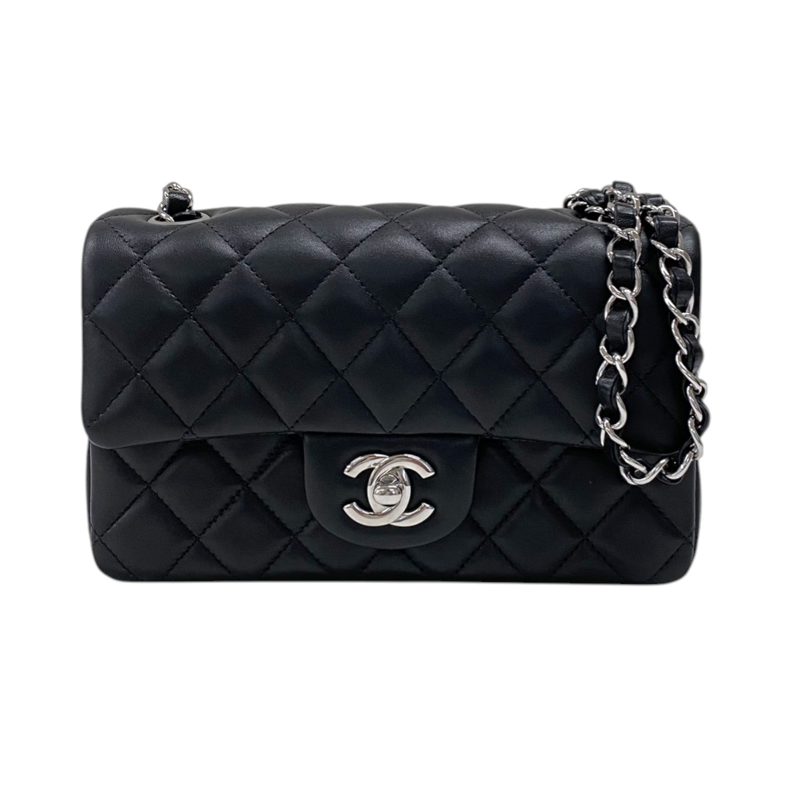 シャネル CHANEL ミニマトラッセ20 A69900 ブラック シルバー金具 ラムスキン レディース ショルダーバッグ シャネル CHANEL ミニマトラッセ20 A69900 ブラック シルバー金具