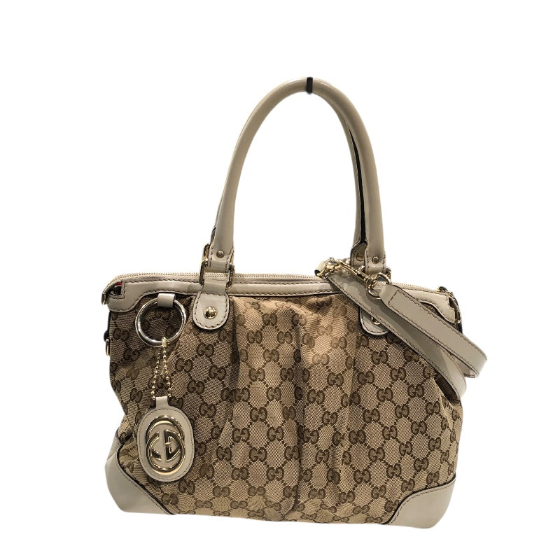 グッチ GUCCI スーキーハンドバッグ 247902 ブラウン GGキャンバス 