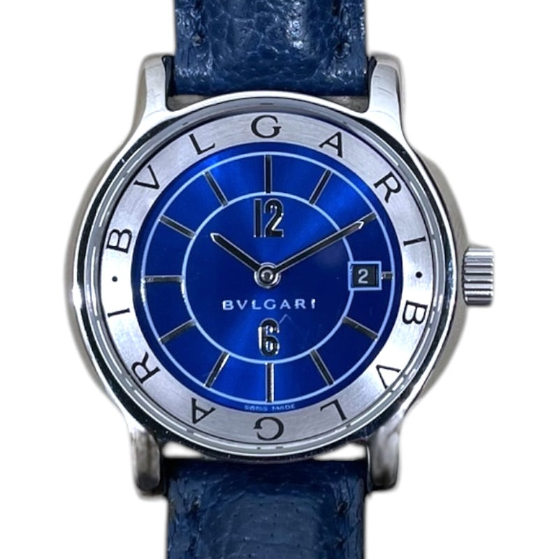 BVLGARI 腕時計 ソロテンポ ST29S レディース ブルガリ BVLGARI ソロテンポ ST29S ブルー ステンレススチール