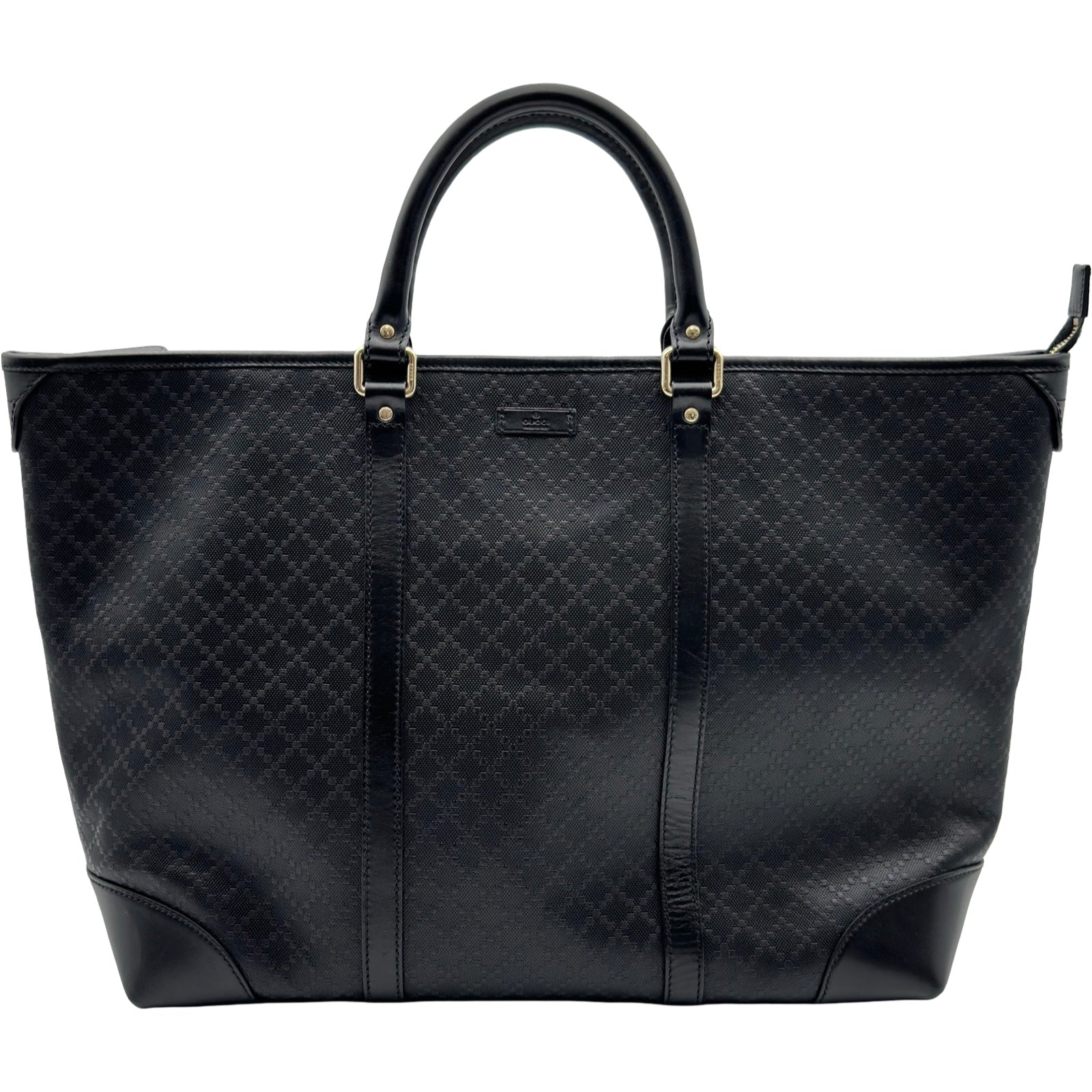 【大容量】GUCCI　グッチ　ディアマンテ　レザー　トートバッグ　ブラック グッチ GUCCI ディアマンテ トートバッグ 309413 ブラック エンボス