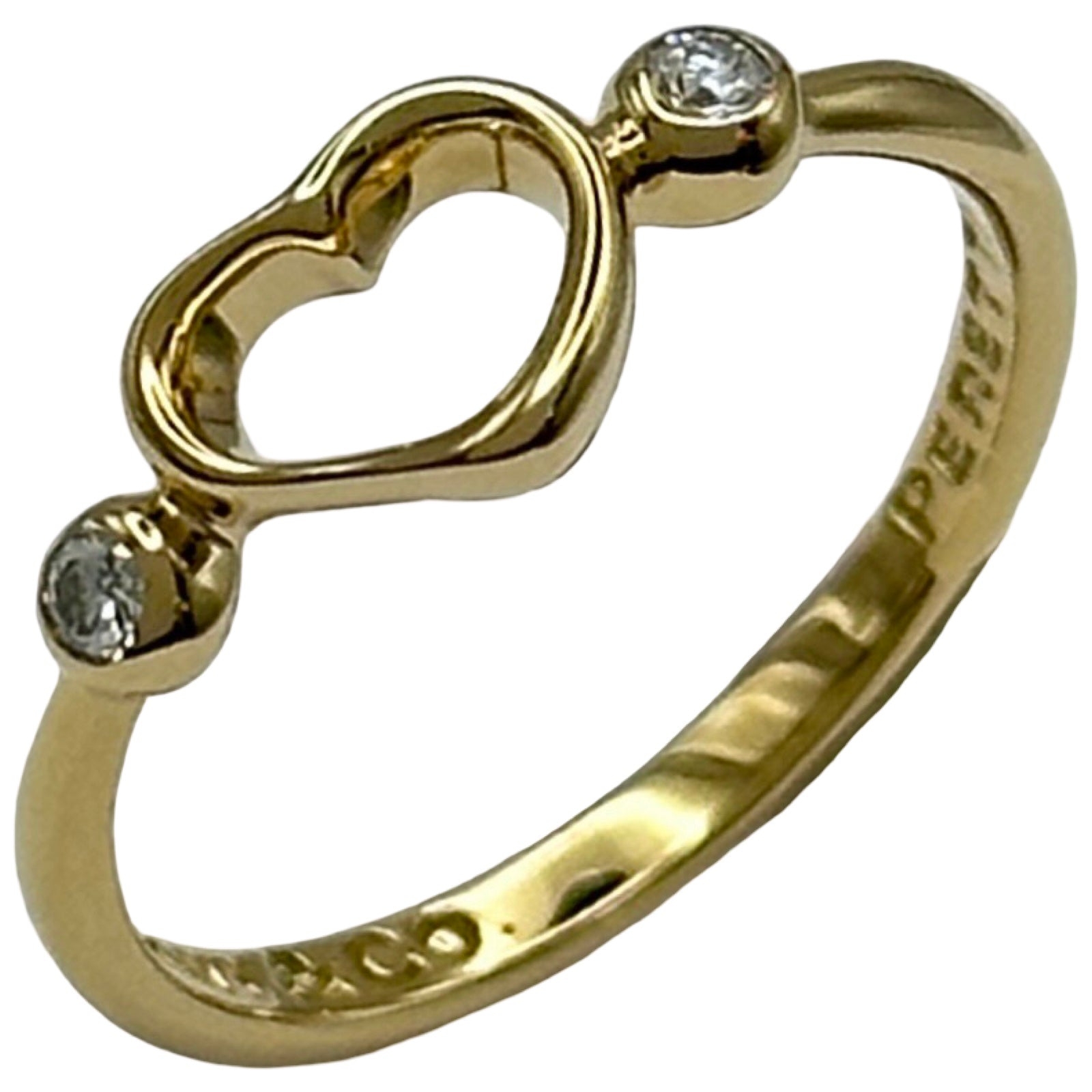 ティファニー TIFFANY＆CO オープンハートリング ゴールド 750