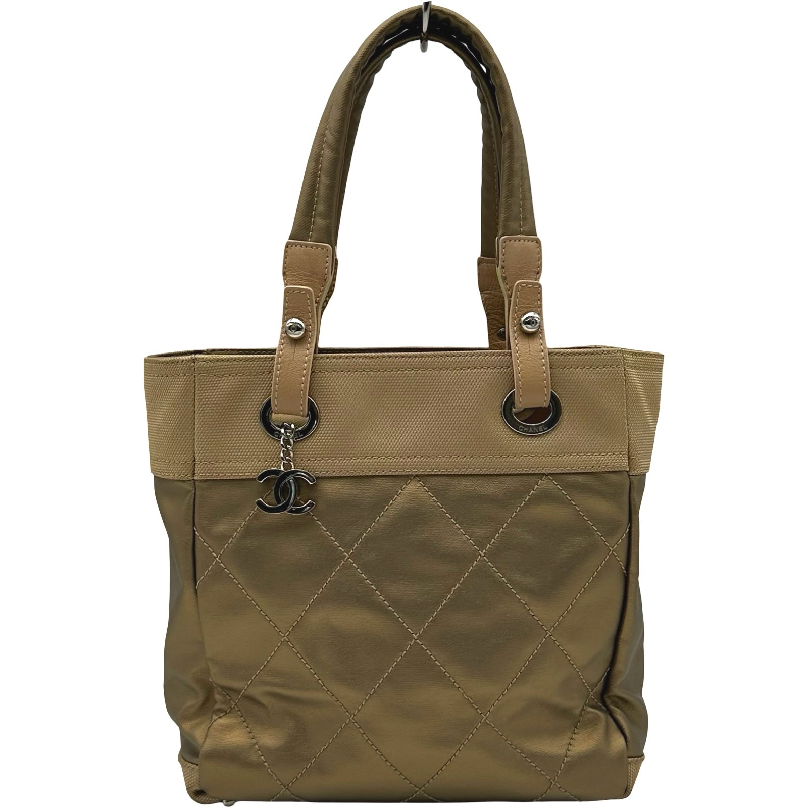 シャネル CHANEL パリビアリッツ トートPM A34208 11番台 ゴールド 