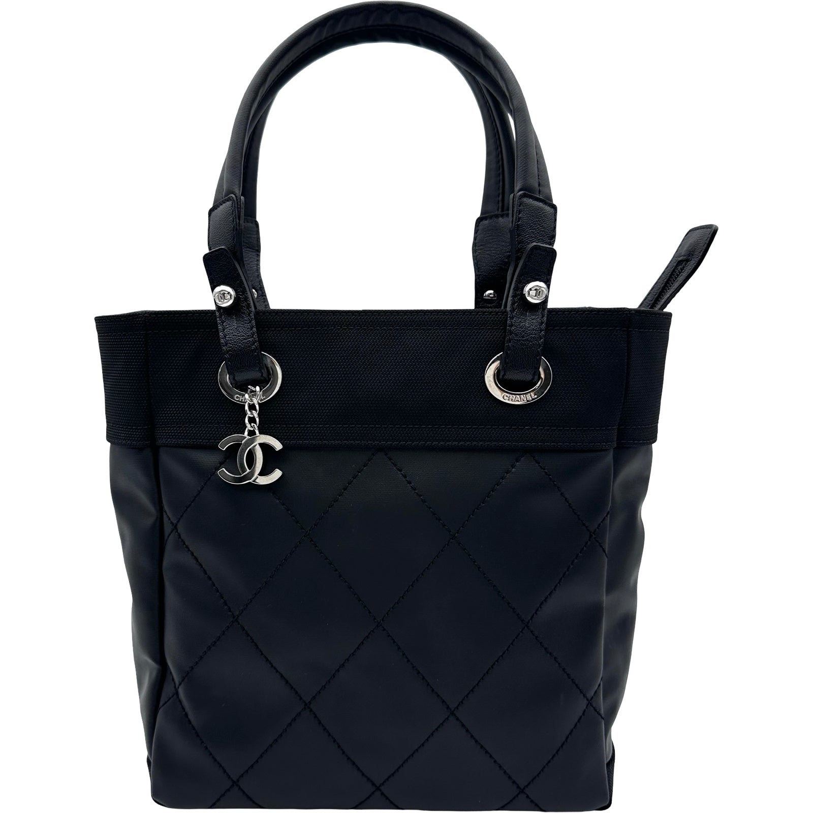 シャネル CHANEL パリビアリッツ トートPM A34208 14番台 ブラック