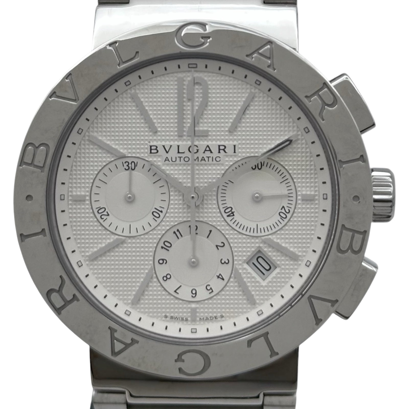 ブルガリ BVLGARI ブルガリブルガリ クロノグラフ BB42 SSCH シルバー