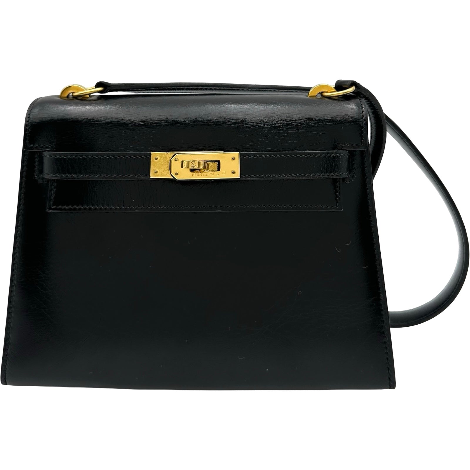 エルメス HERMES ミニケリー ショートショルダー ○P刻印 ブラック 