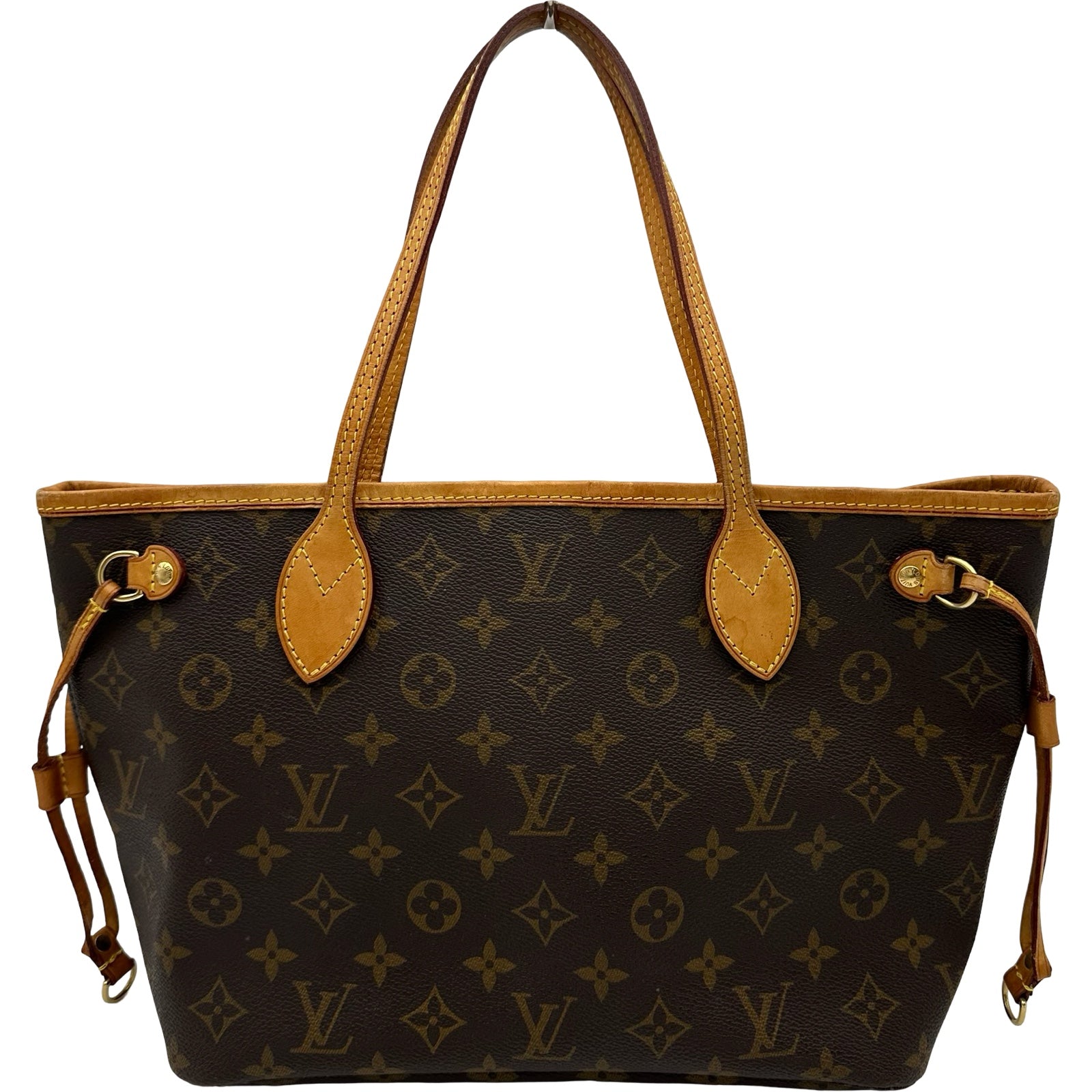Louis Vuitton トートバッグ ブラック/ブラウン ルイ・ヴィトン LOUIS VUITTON ネヴァーフルPM M40155 ブラウン