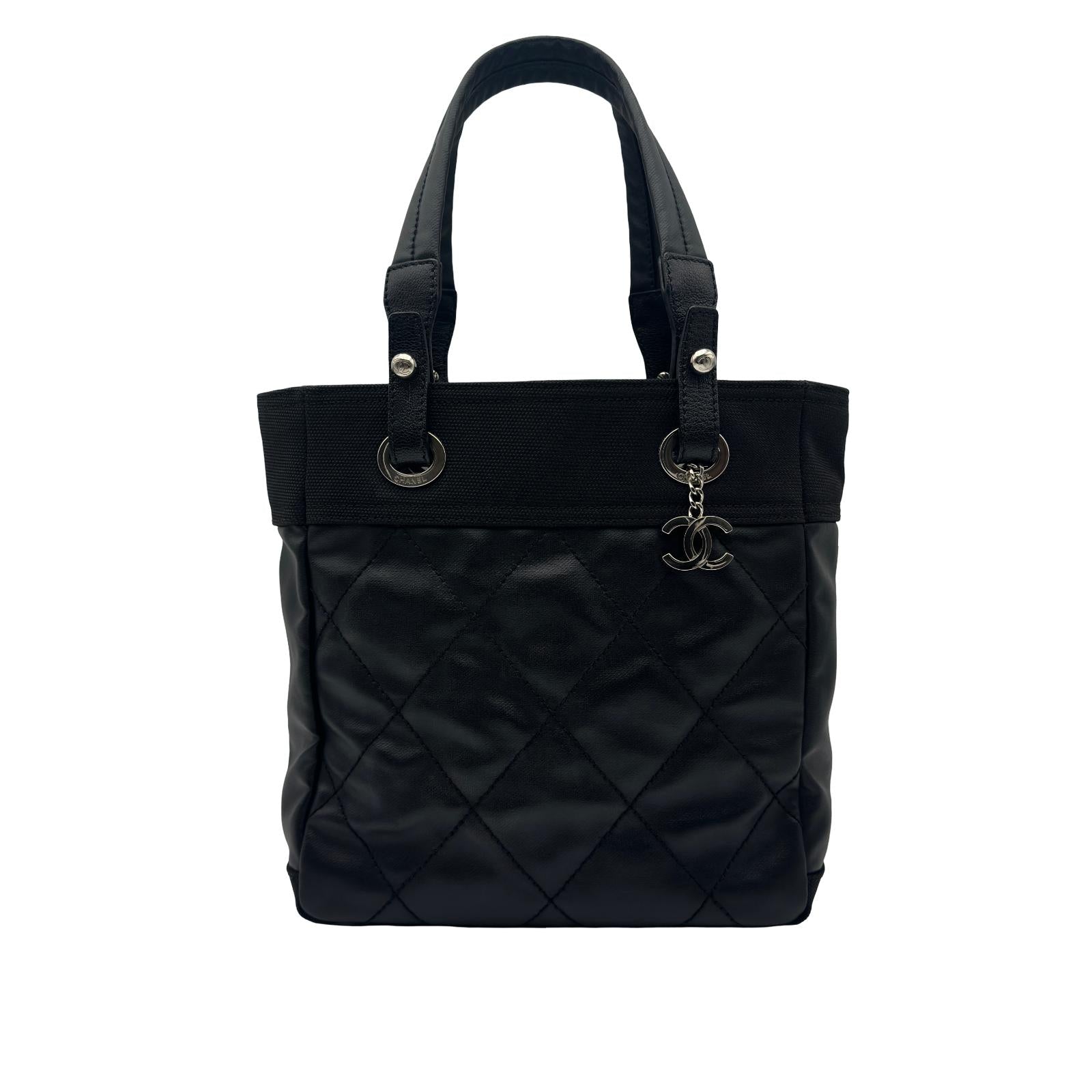 良品 CHANEL シャネル パリビアリッツ トート PM A34208 黒 シャネル CHANEL バリビアリッツトートPM A34208 11番台 ブラック