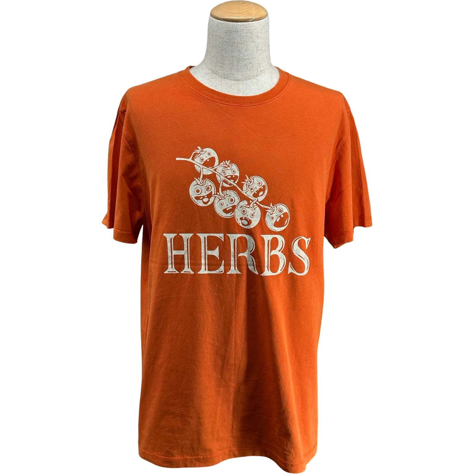 ロエベ LOEWE HERBSプリント半袖Tシャツ H526Y22XCO オレンジ コットン