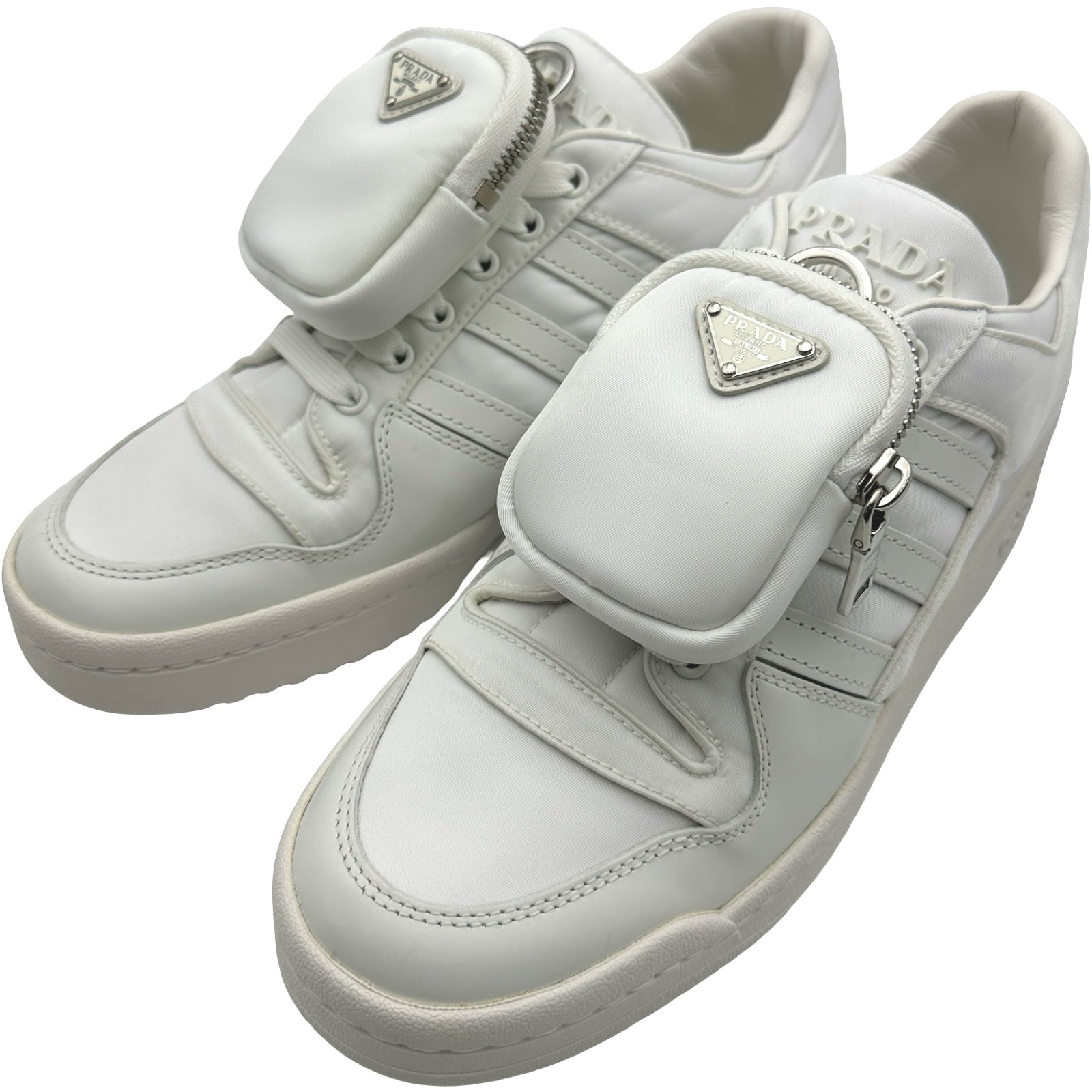 プラダ PRADA ×adidas Re-Nylonローカットスニーカー GY7042 ホワイト 