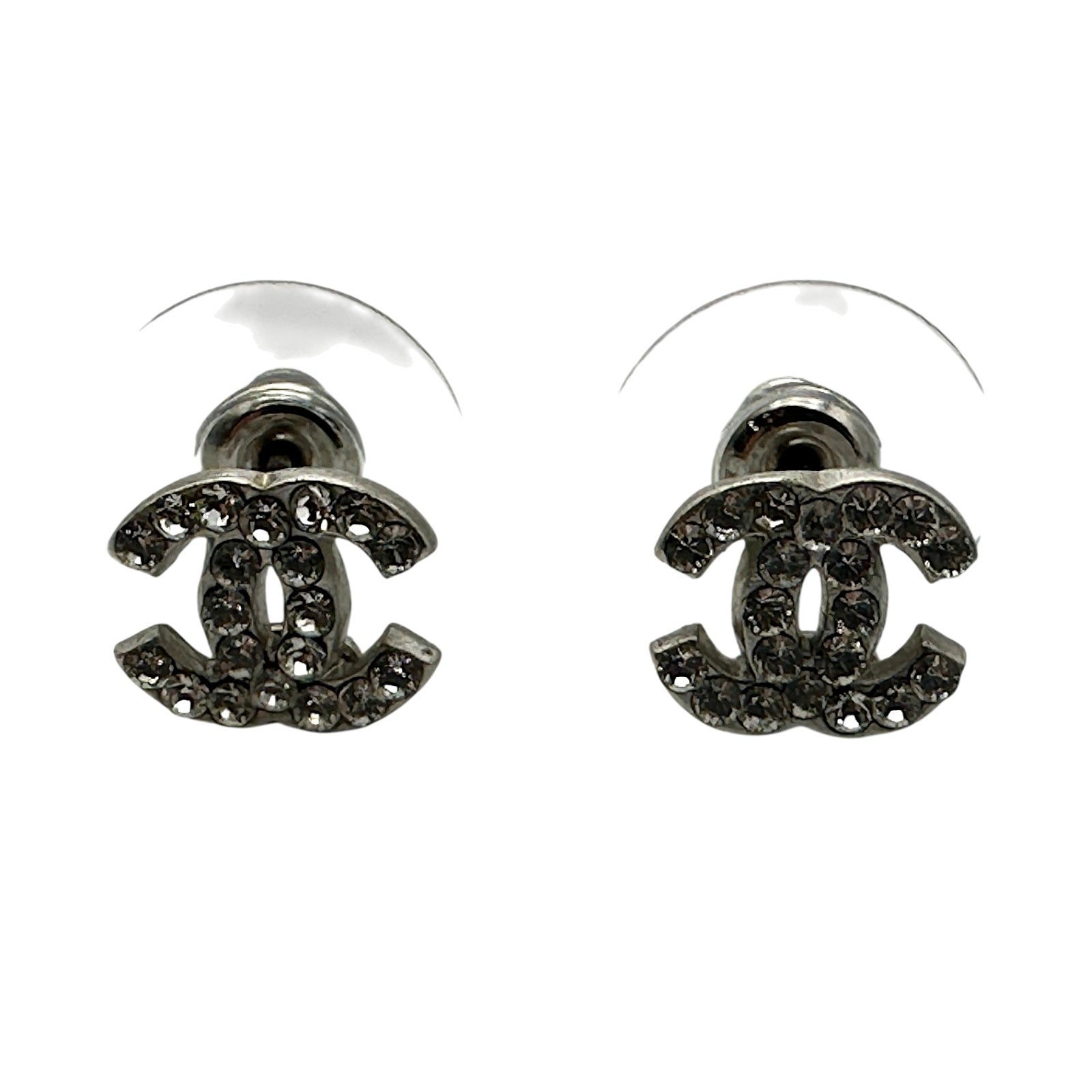 シャネル CHANEL ココマークピアス シルバー メタル/ストラス 