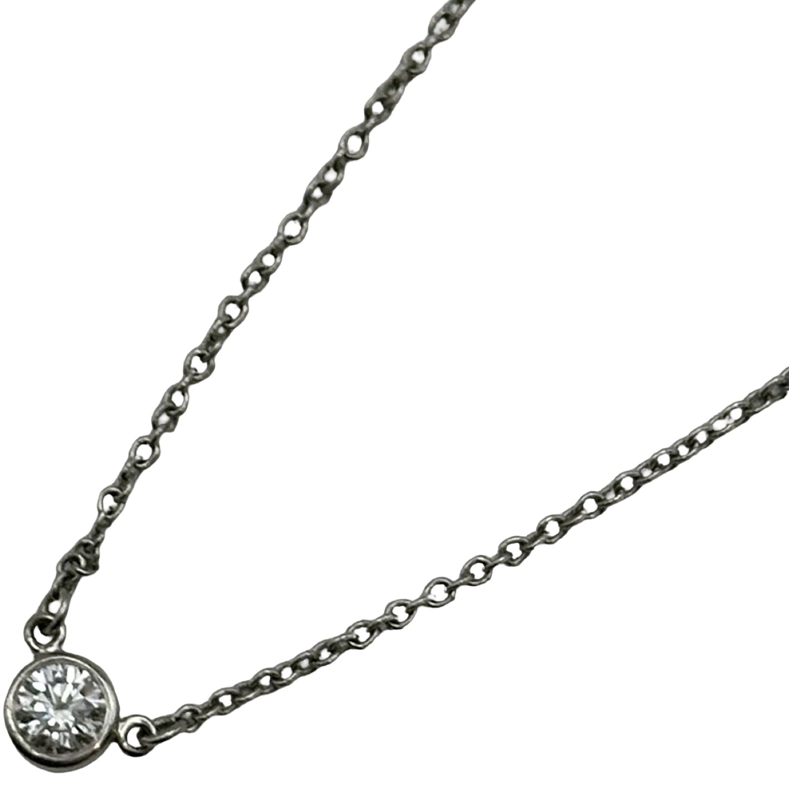 ティファニー TIFFANY＆CO バイザヤードネックレス プラチナ Pt950 