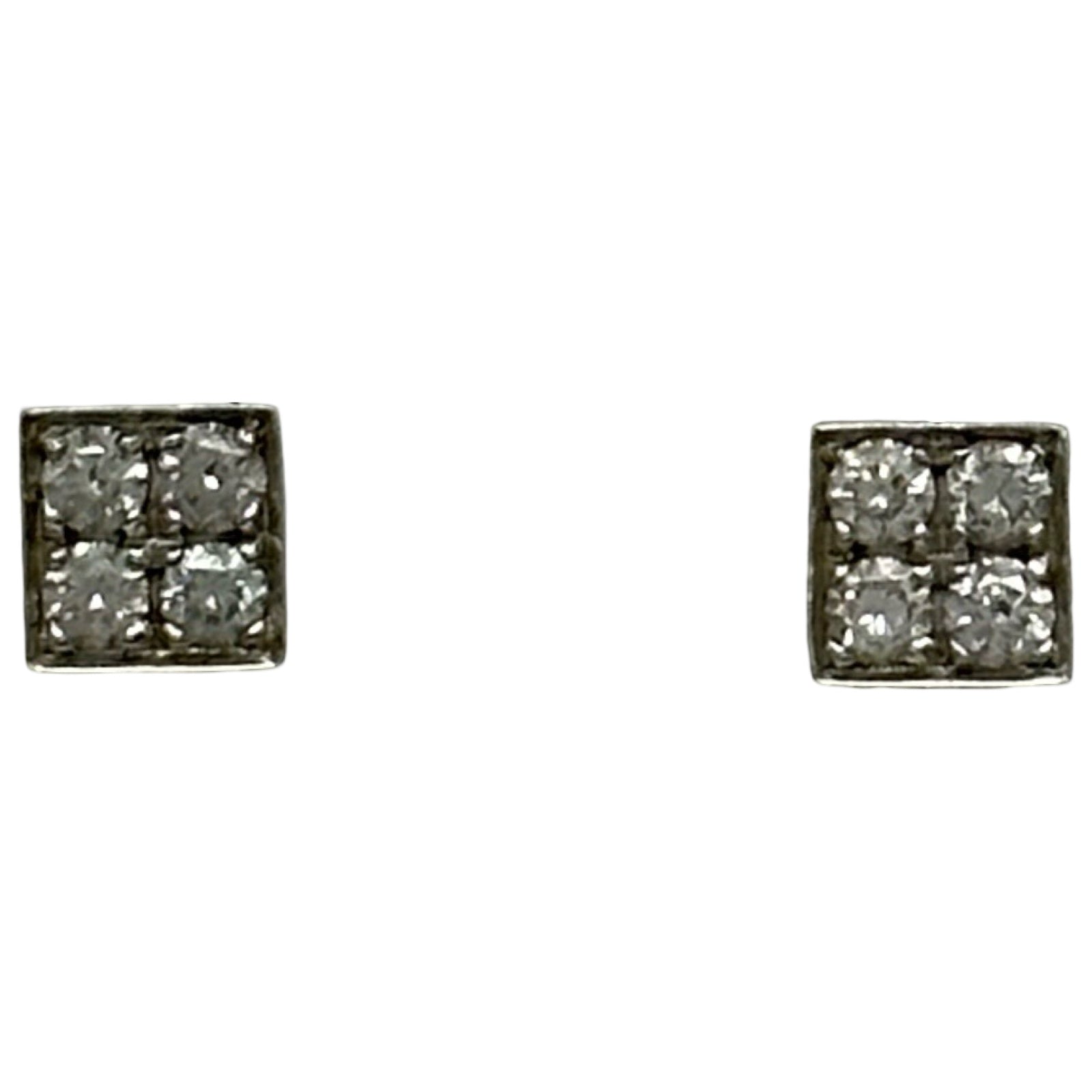 ブルガリ BVLGARI ルチアピアス ホワイトゴールド 750 ダイヤモンド