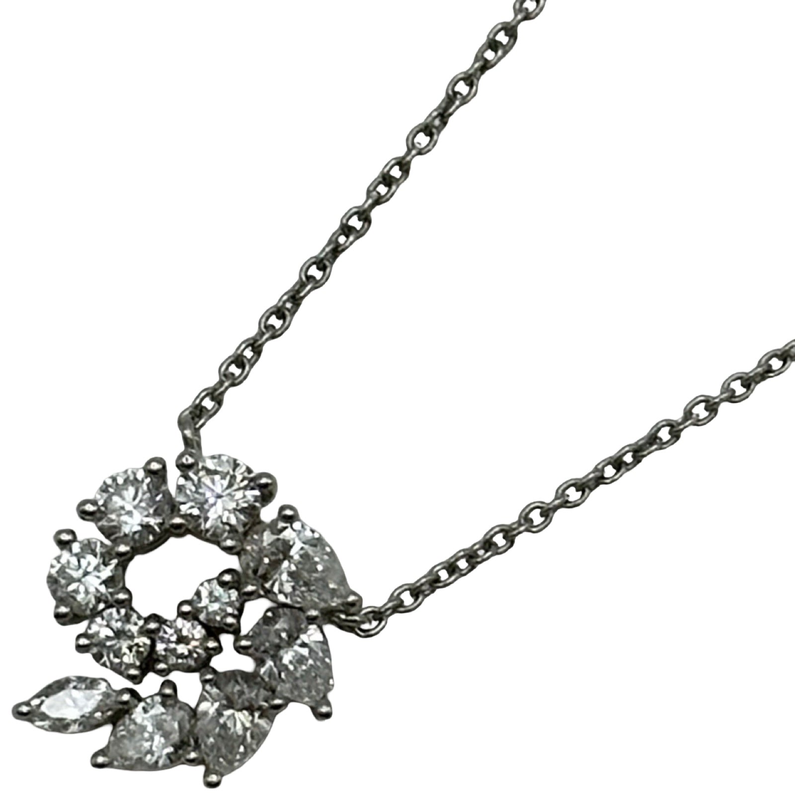 ハリーウィンストン HARRY WINSTON オープンクラスターネックレス