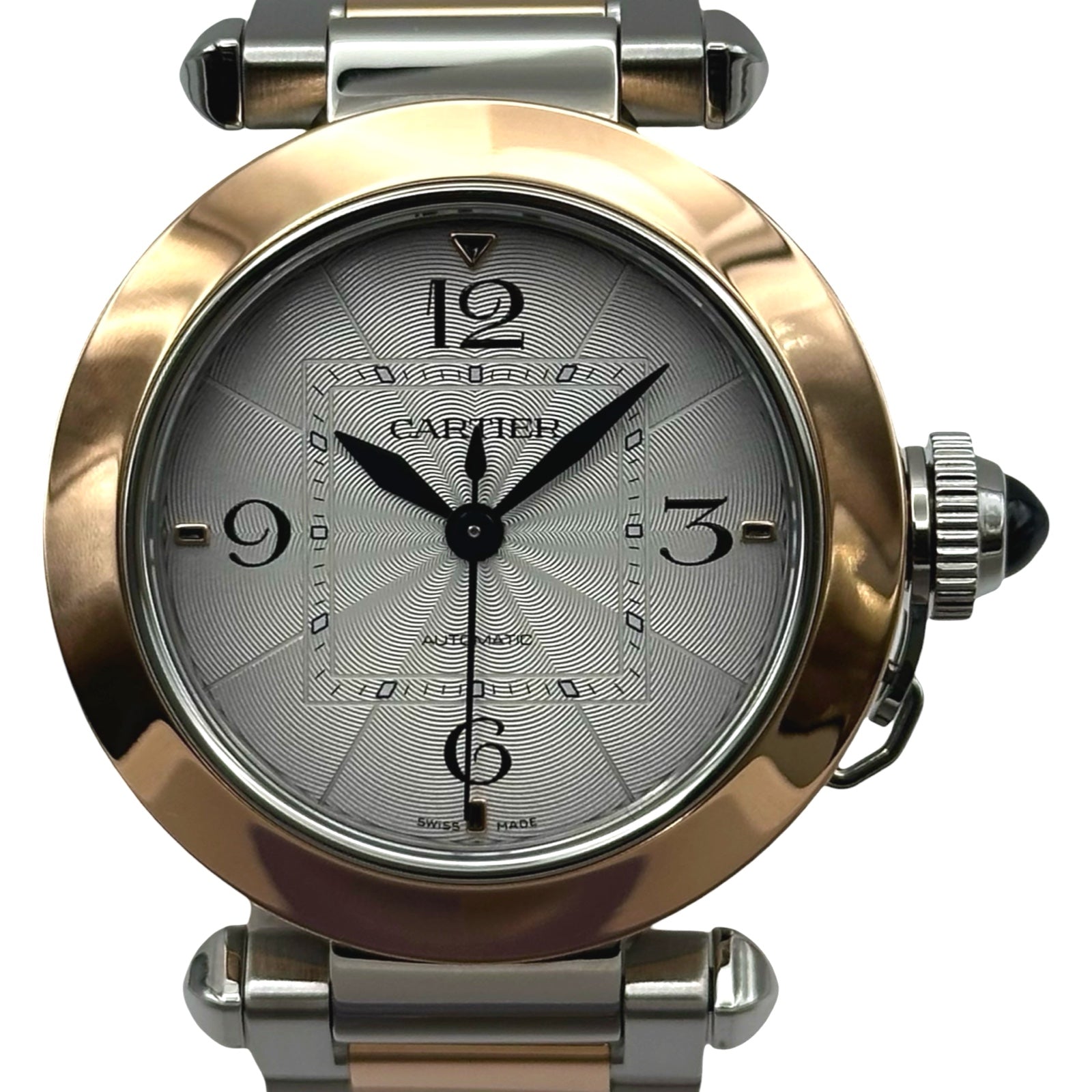 カルティエ Cartier パシャ ドゥ カルティエ 35mm W2PA0008 シルバー ピンクゴールド/ステンレススチール 自動巻き ユニセックス 腕時計 カルティエ Cartier パシャ ドゥ カルティエ 35mm W2PA0008 シルバー