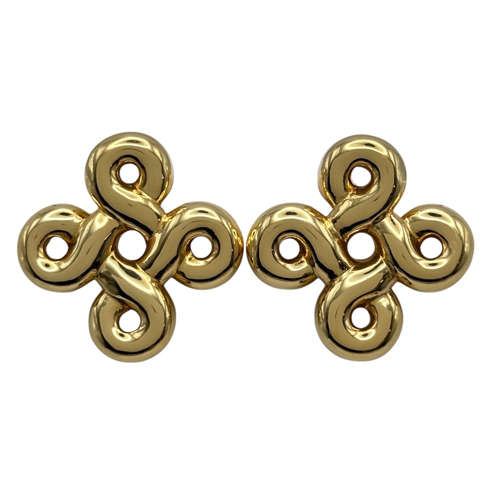 シャネル CHANEL ヴィンテージデザインイヤリング ゴールド 750 