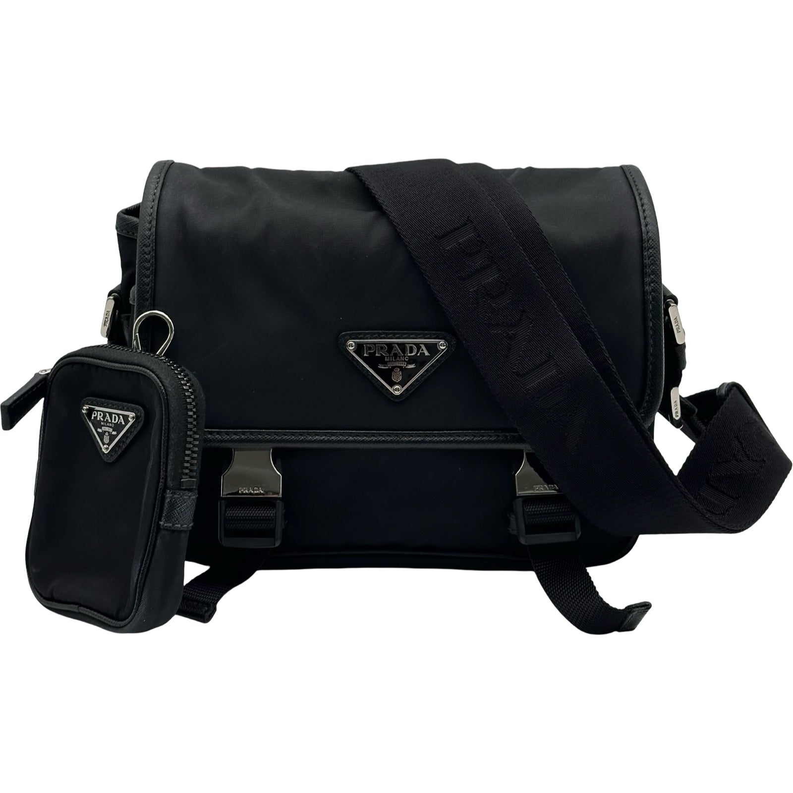 プラダ PRADA Re-Nylon ショルダーバッグ 2VD034 ブラック ナイロン 