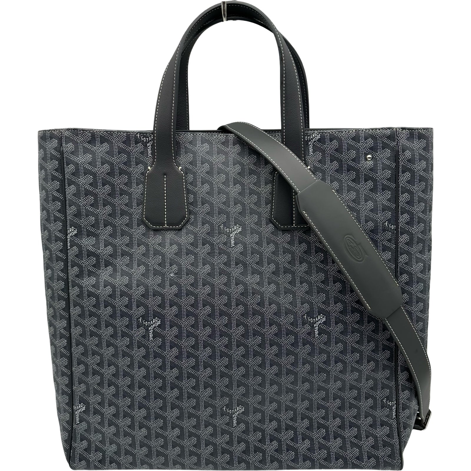 Goyard トートバッグ 大きめ グレー/ブラック ゴヤール GOYARD サックヴォルテール グレー PVC ユニセックス トート
