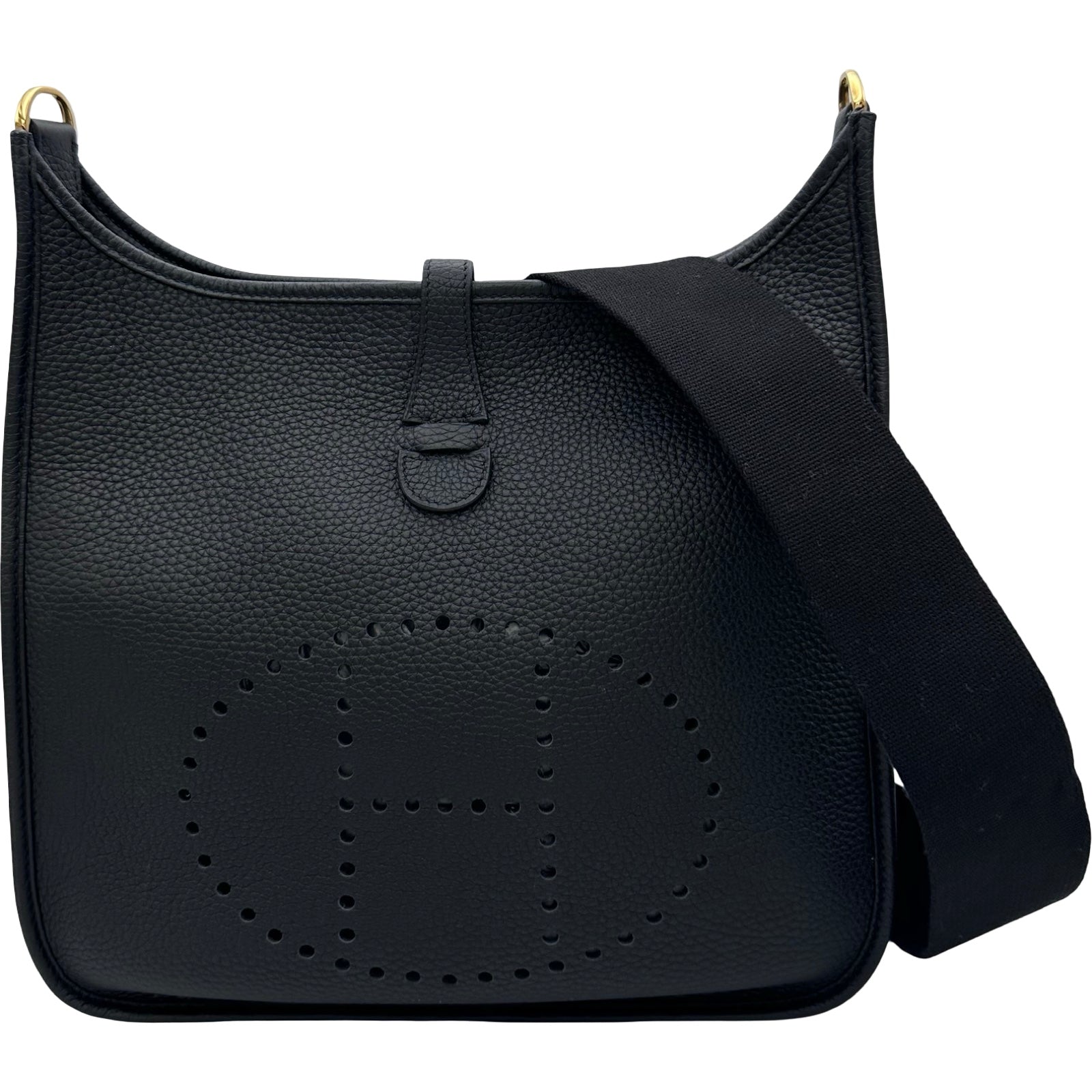 【美品】エルメス エヴリン 黒 エルメス HERMES エヴリン3 PM B刻印 ブラック ゴールド金具 トリヨン