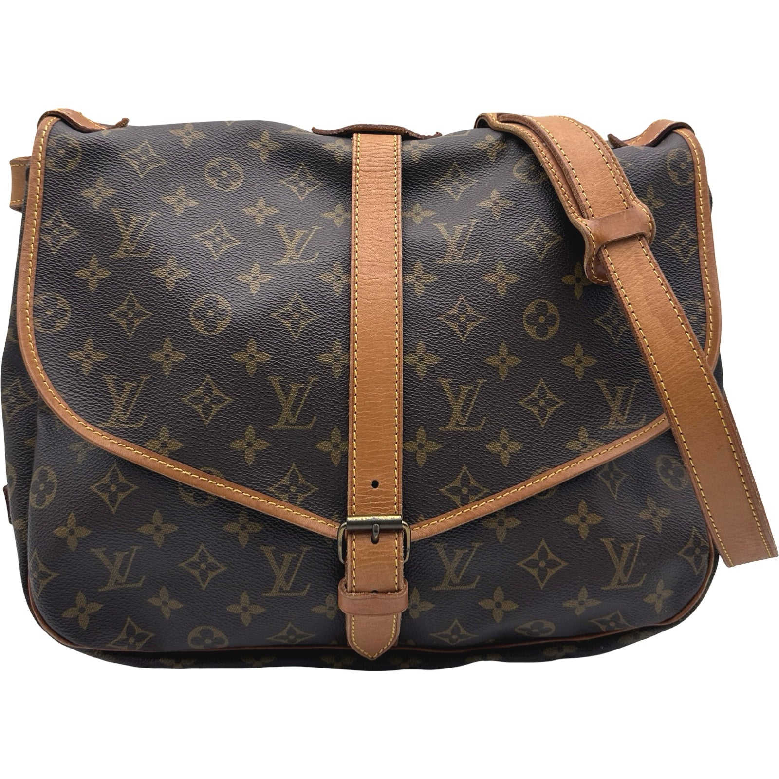 LOUIS VUITTON ソミュール 35 モノグラム ショルダーバッグ ソミュール35 モノグラム ルイヴィトン ルイ M42254 ハンドバッグ
