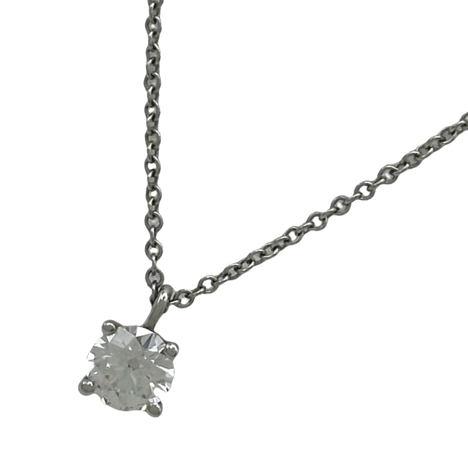 ティファニー Pt950 ソリティア ネックレス ティファニー TIFFANY＆CO ソリティアネックレス プラチナ Pt950