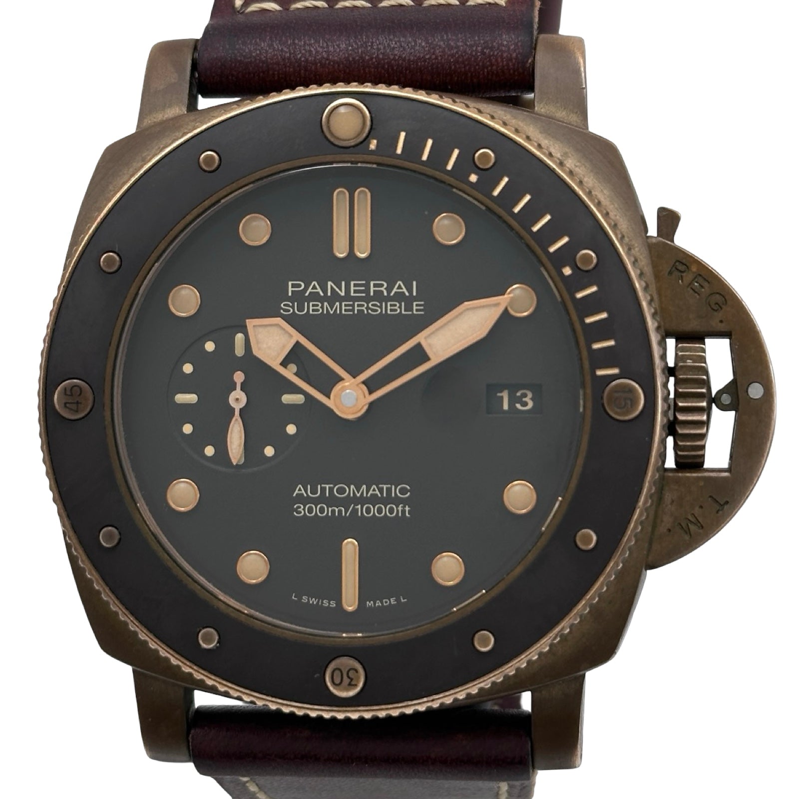 パネライ PANERAI サブマーシブル ブロンゾ 47mm PAM00968 ブラウン